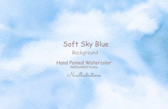 Download Soft Sky Blue Watercolor Background - Sky blue Collection