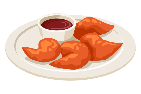 Download Chicken Nuggets Plate with Red Sauce. Fa - Sauce Collection
