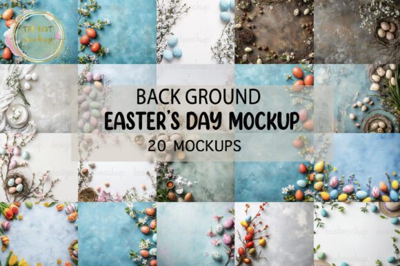 Download Easter Background Mockup Bundle - Easter background Collection
