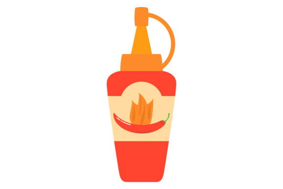 Download Red Hot Chili Sauce Bottle Color Icon - Sauce Collection