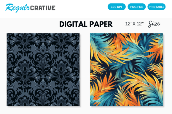Download Seamless Pattern Digital Paper - Premium Resources