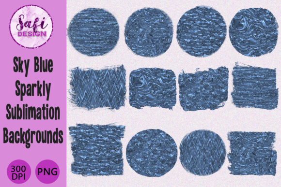 Download Sky Blue Sparkly Sublimation Backgrounds - Sky blue Collection