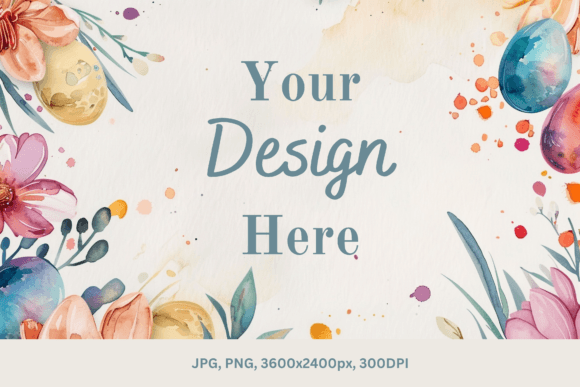 Download Easter Background Mock | Flat Lay Mockup - Easter background Collection