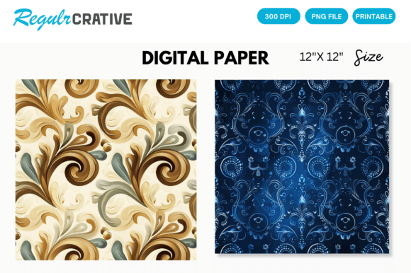 Download Seamless Pattern Digital Paper - Premium Resources