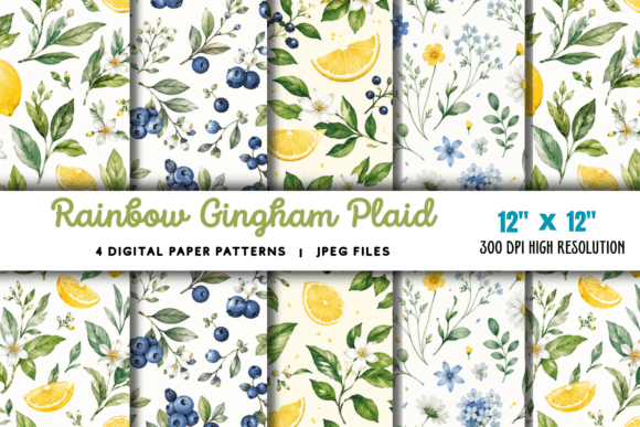 Download Rainbow Gingham Plaid Digital Pattern - Digital pattern Collection
