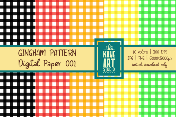 Download Rainbow Gingham Digital Patterns - Digital pattern Collection